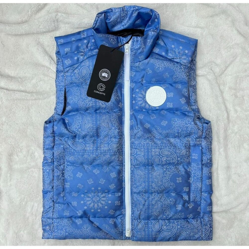 Canada Goose x Concepts Blue Paisley Bandana Vests